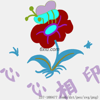 svg矢量绣花图下载