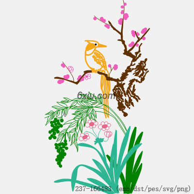 svg矢量绣花图下载