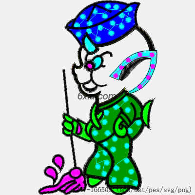 svg矢量绣花图下载