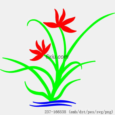 svg矢量绣花图下载