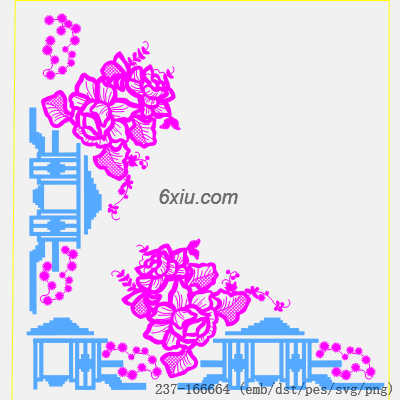 svg矢量绣花图下载