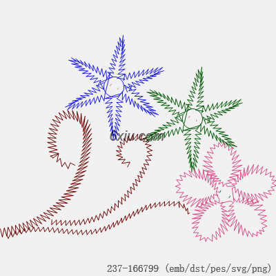 svg矢量绣花图下载