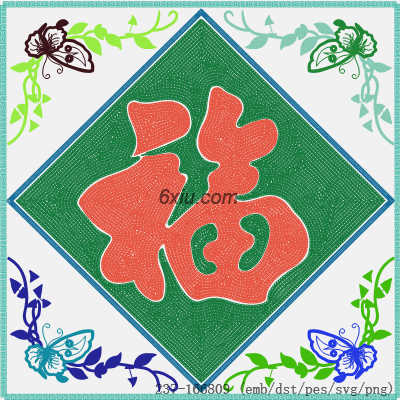 svg矢量绣花图下载