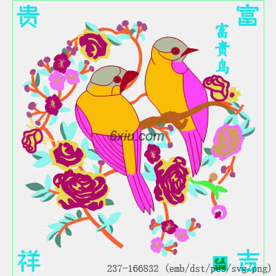 svg矢量绣花图下载
