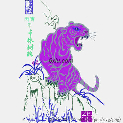 svg矢量绣花图下载