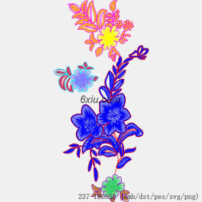 svg矢量绣花图下载