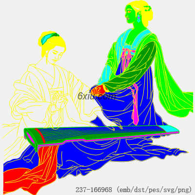 svg矢量绣花图下载