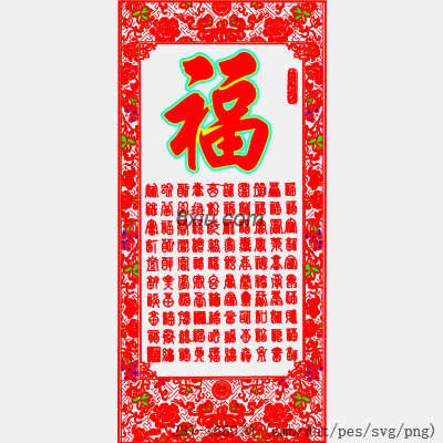 svg矢量绣花图下载