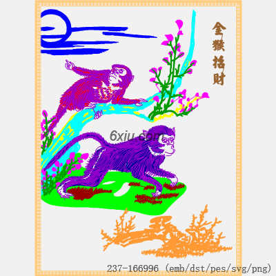 svg矢量绣花图下载