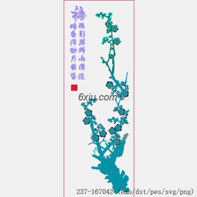 svg矢量绣花图下载