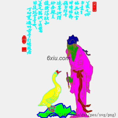 svg矢量绣花图下载