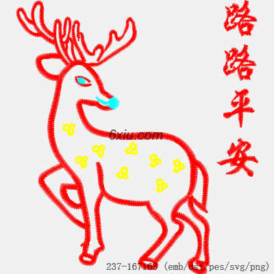 svg矢量绣花图下载