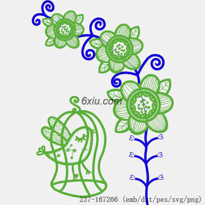 svg矢量绣花图下载