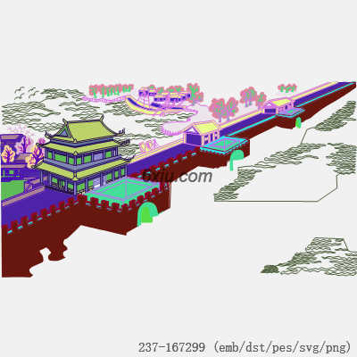 svg矢量绣花图下载