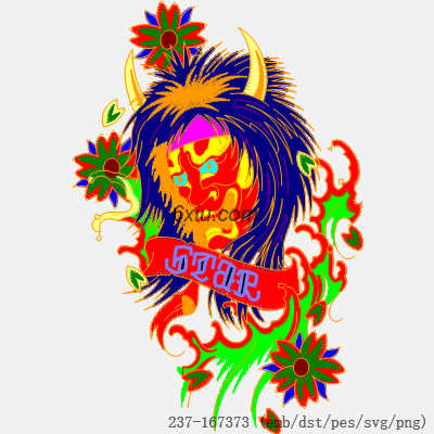 svg矢量绣花图下载