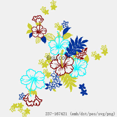 svg矢量绣花图下载