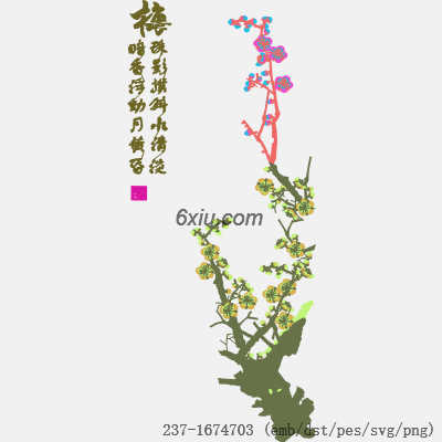 svg矢量绣花图下载