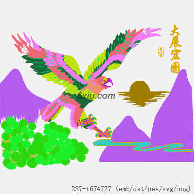 svg矢量绣花图下载