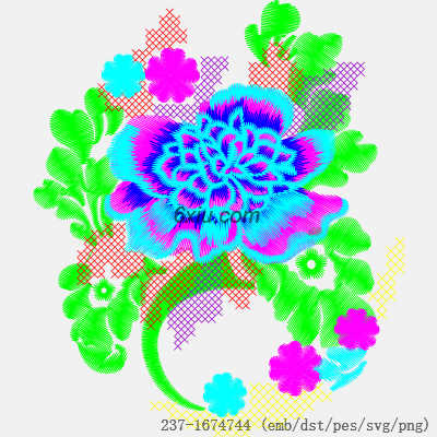 svg矢量绣花图下载
