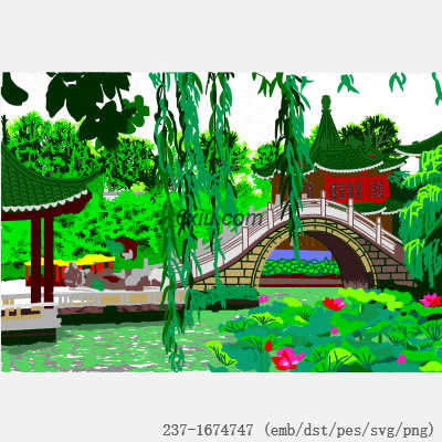 svg矢量绣花图下载