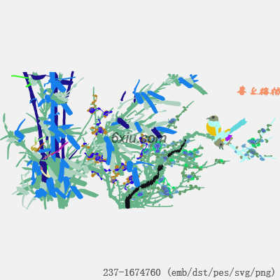 svg矢量绣花图下载
