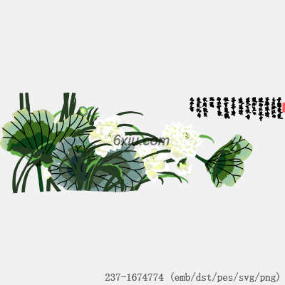 svg矢量绣花图下载