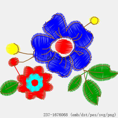 svg矢量绣花图下载