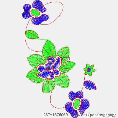svg矢量绣花图下载