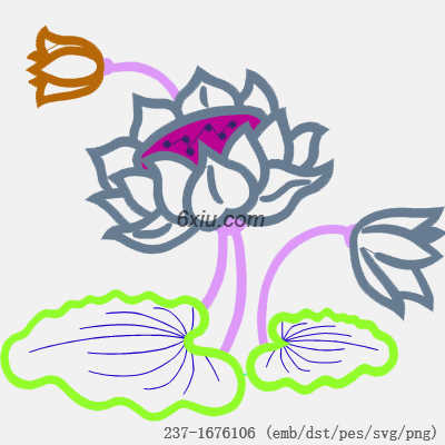 svg矢量绣花图下载
