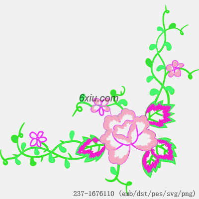 svg矢量绣花图下载