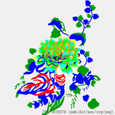 svg矢量绣花图下载