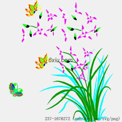 svg矢量绣花图下载
