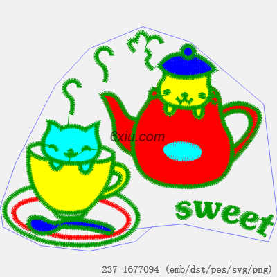 svg矢量绣花图下载