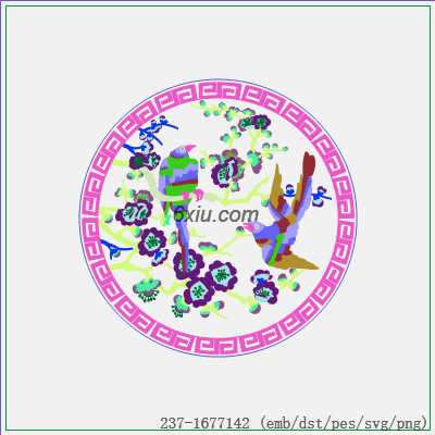 svg矢量绣花图下载