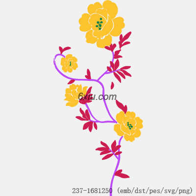 svg矢量绣花图下载