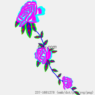 svg矢量绣花图下载