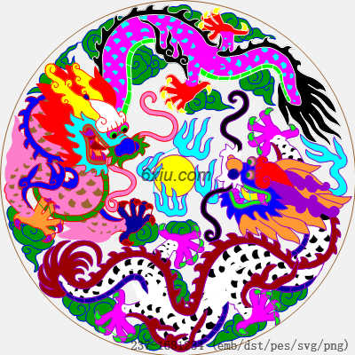 svg矢量绣花图下载
