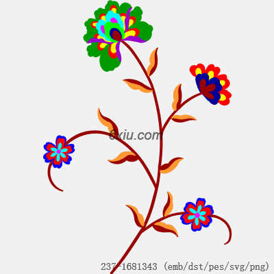 svg矢量绣花图下载