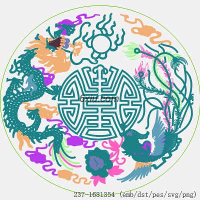 svg矢量绣花图下载