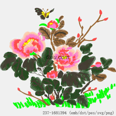 svg矢量绣花图下载