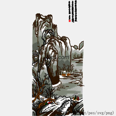svg矢量绣花图下载