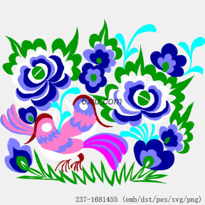 svg矢量绣花图下载