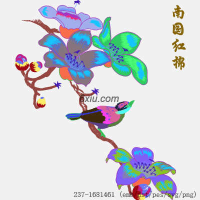 svg矢量绣花图下载