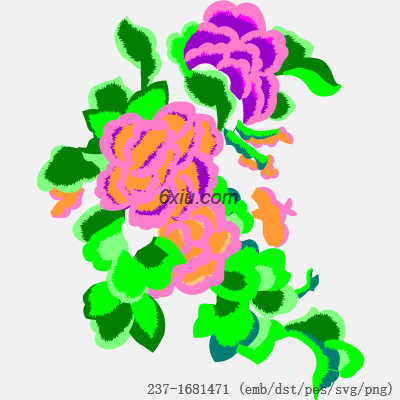 svg矢量绣花图下载