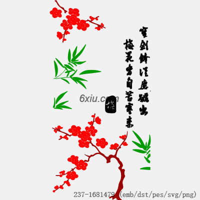 svg矢量绣花图下载