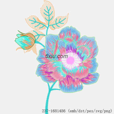 svg矢量绣花图下载