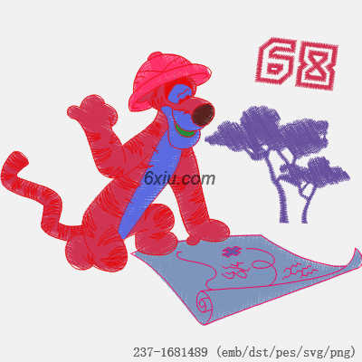 svg矢量绣花图下载