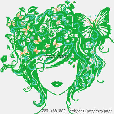 svg矢量绣花图下载