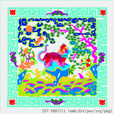 svg矢量绣花图下载