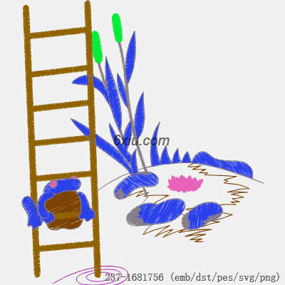 svg矢量绣花图下载